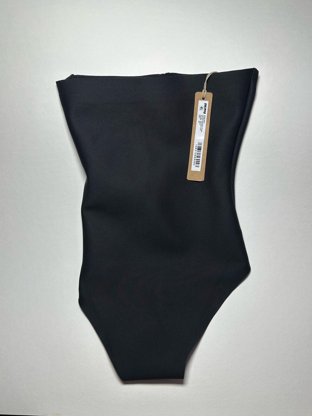 SKIMS BODY CS HIGH-WAISTED THONG STYLE: PN-THG-7114W COLOR: ONYX SIZE XS